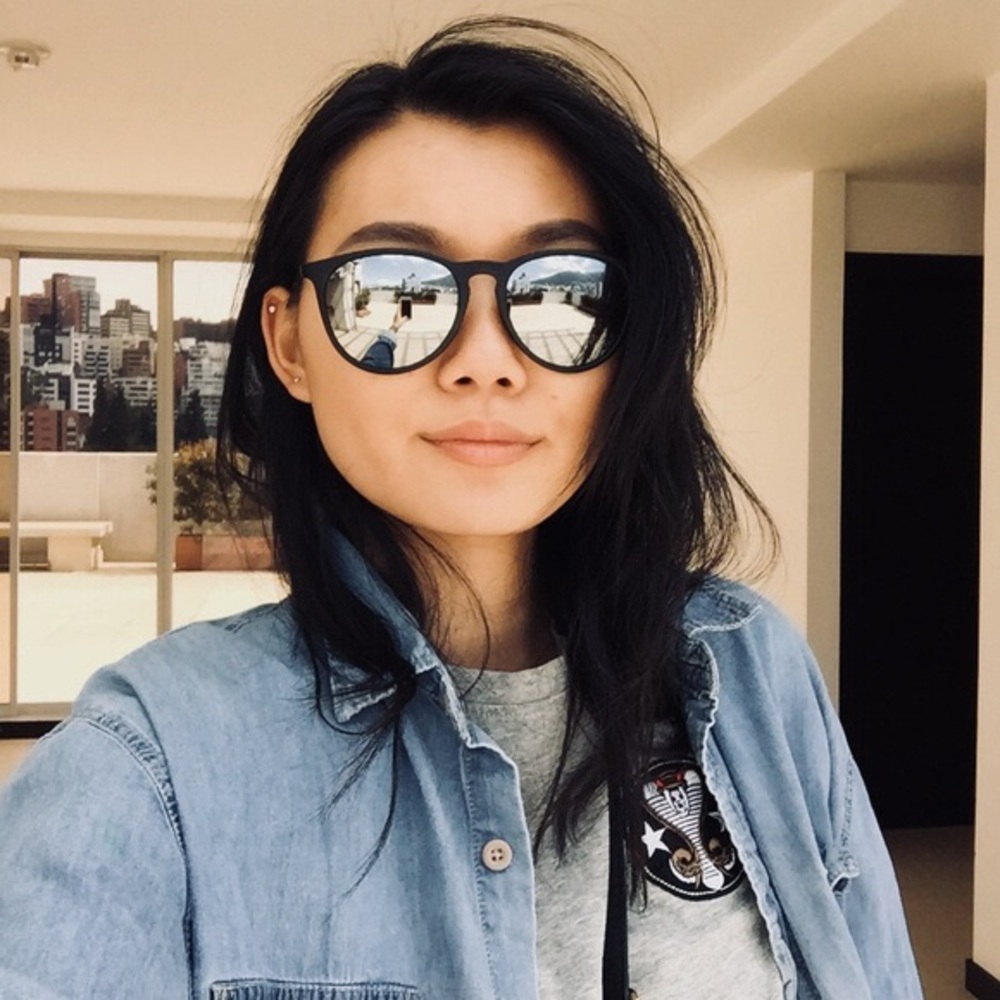 Ray-Ban Erika Velvet Sunglasses Black Mirror